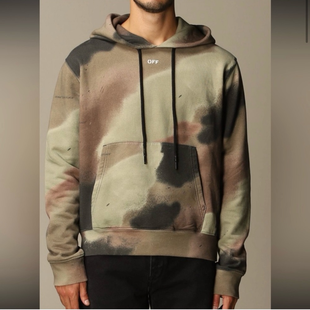 Off White Camouflage Hoodie Size S LIMITE EDITION